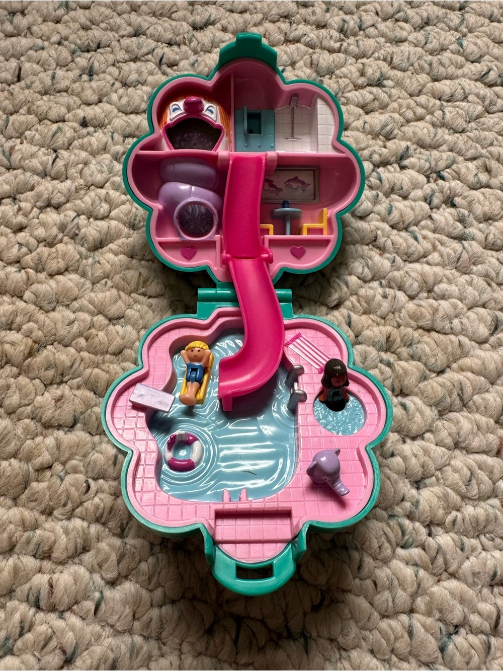 Vintage 1990 Polly Pocket Water Fun Park playset